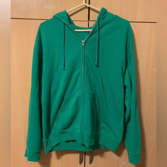H&M Divided Brand, Green Small Zip-up Hoodie - Picture 1 of 5